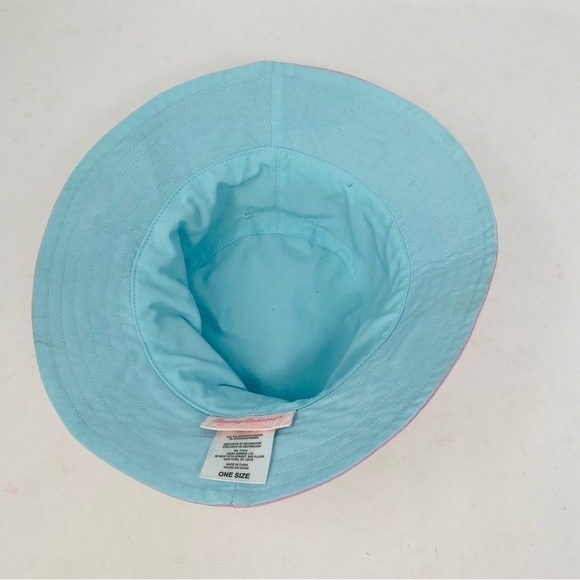 Tommy Bahama Pink W/ Blue Trim Adjustable Bucket Hat - Picture 4 of 5